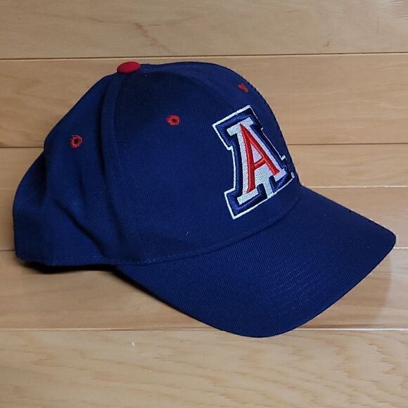 Vintage Arizona Wildcats 7 1/4 Fitted Hat Cap Blue Red White Zephyr - Picture 2 of 10